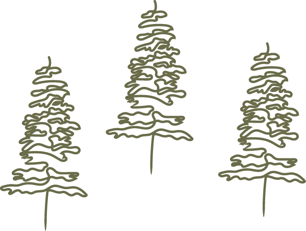 trees line art