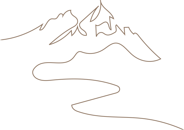 Mountain line art